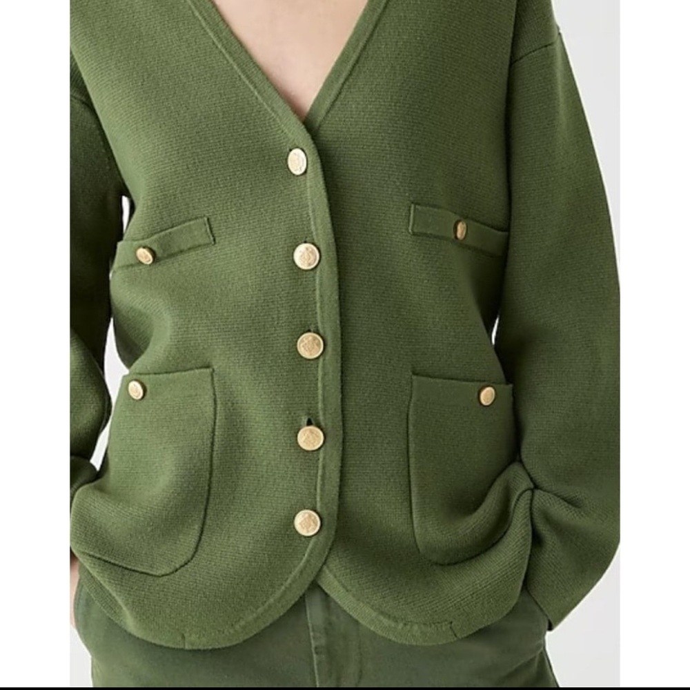 J. Crew Long V-neck sweater blazer - Picture 6 of 9